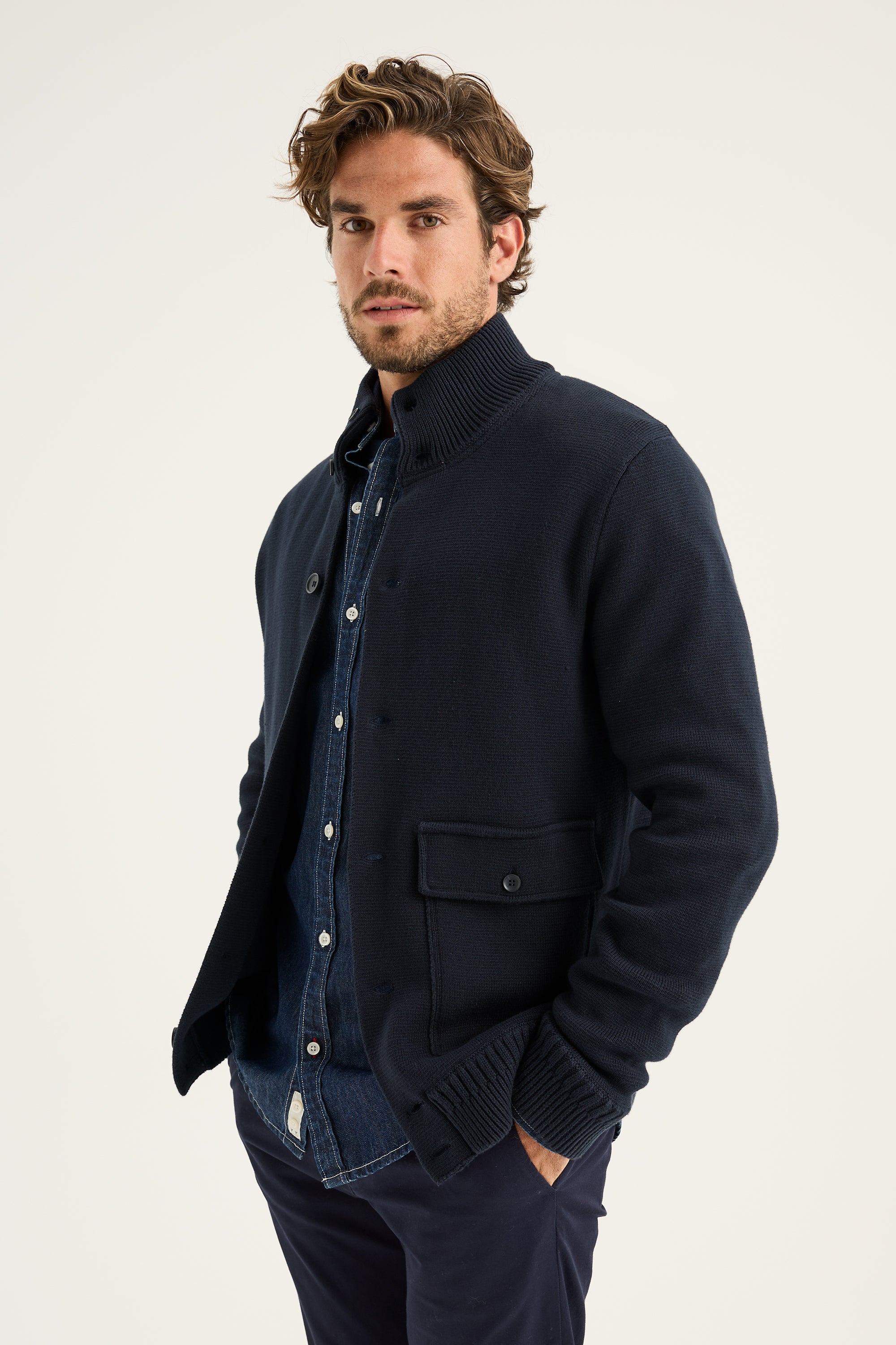 Percy Knit in Navy | Yarra Trail Yarra Trail Australia Percy Knit in Navy | Yarra Trail Yarra Trail Australia