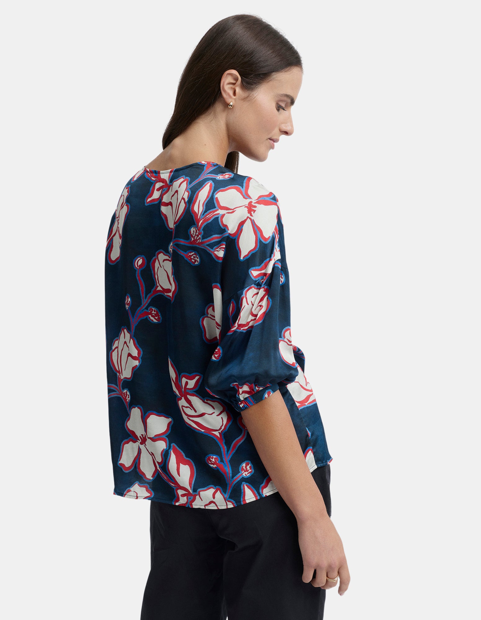 Cannes Large Floral Print Blouse