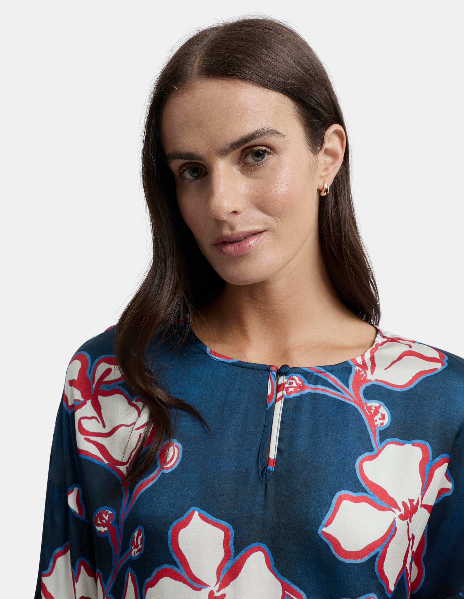 Cannes Large Floral Print Blouse