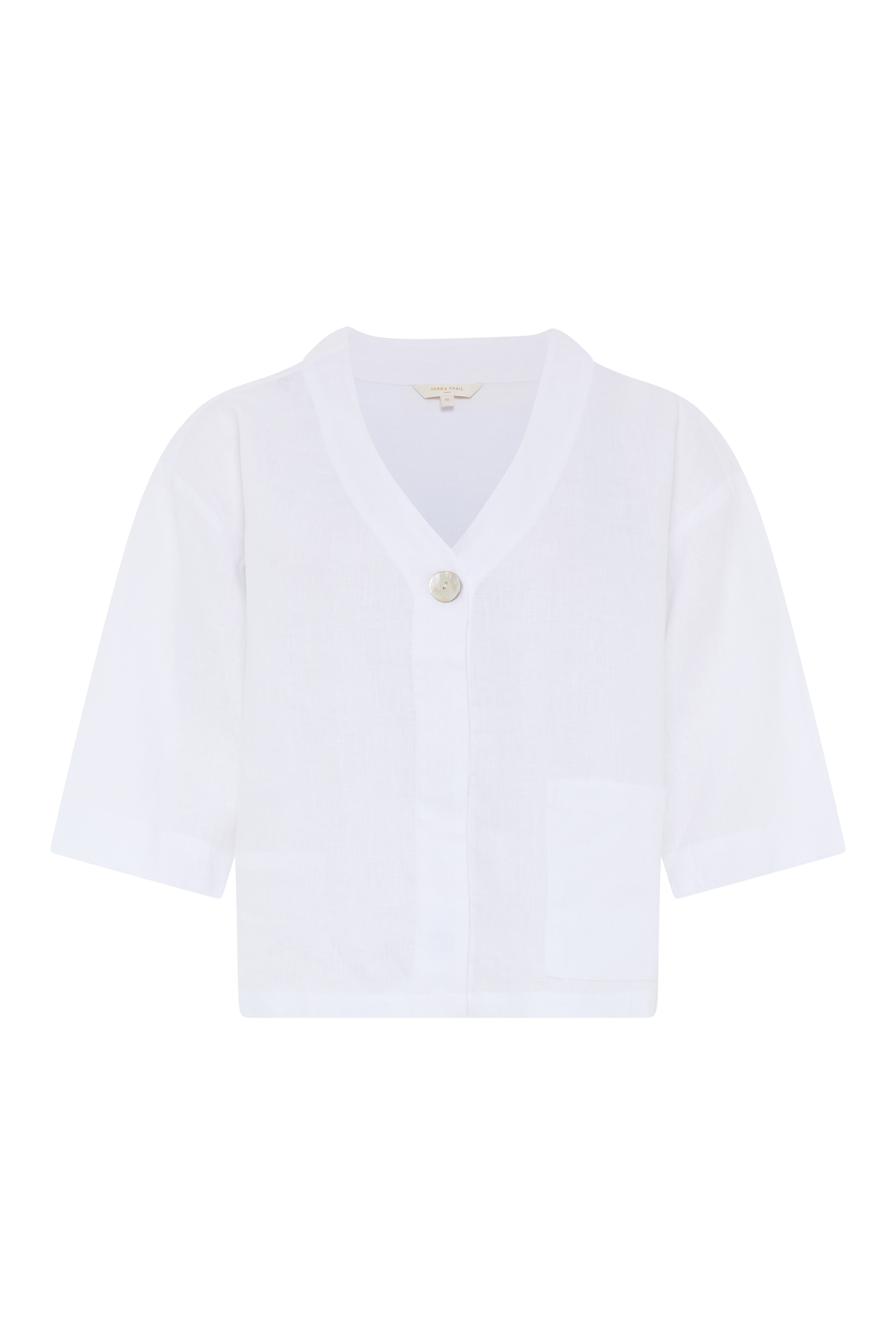 Tirari Short Sleeve Linen Shacket