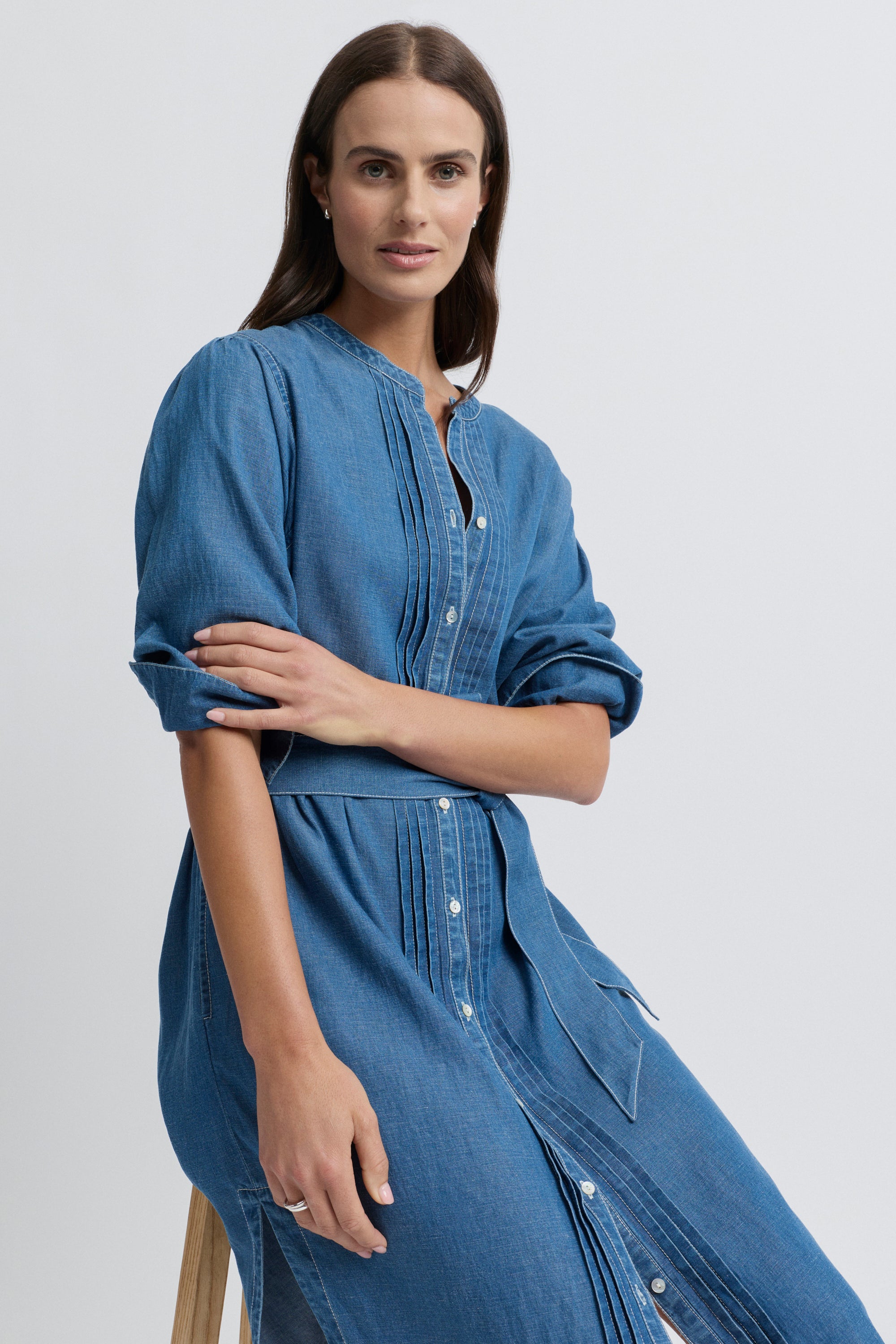 Marseille 3/4 Sleeve Shirt Dress