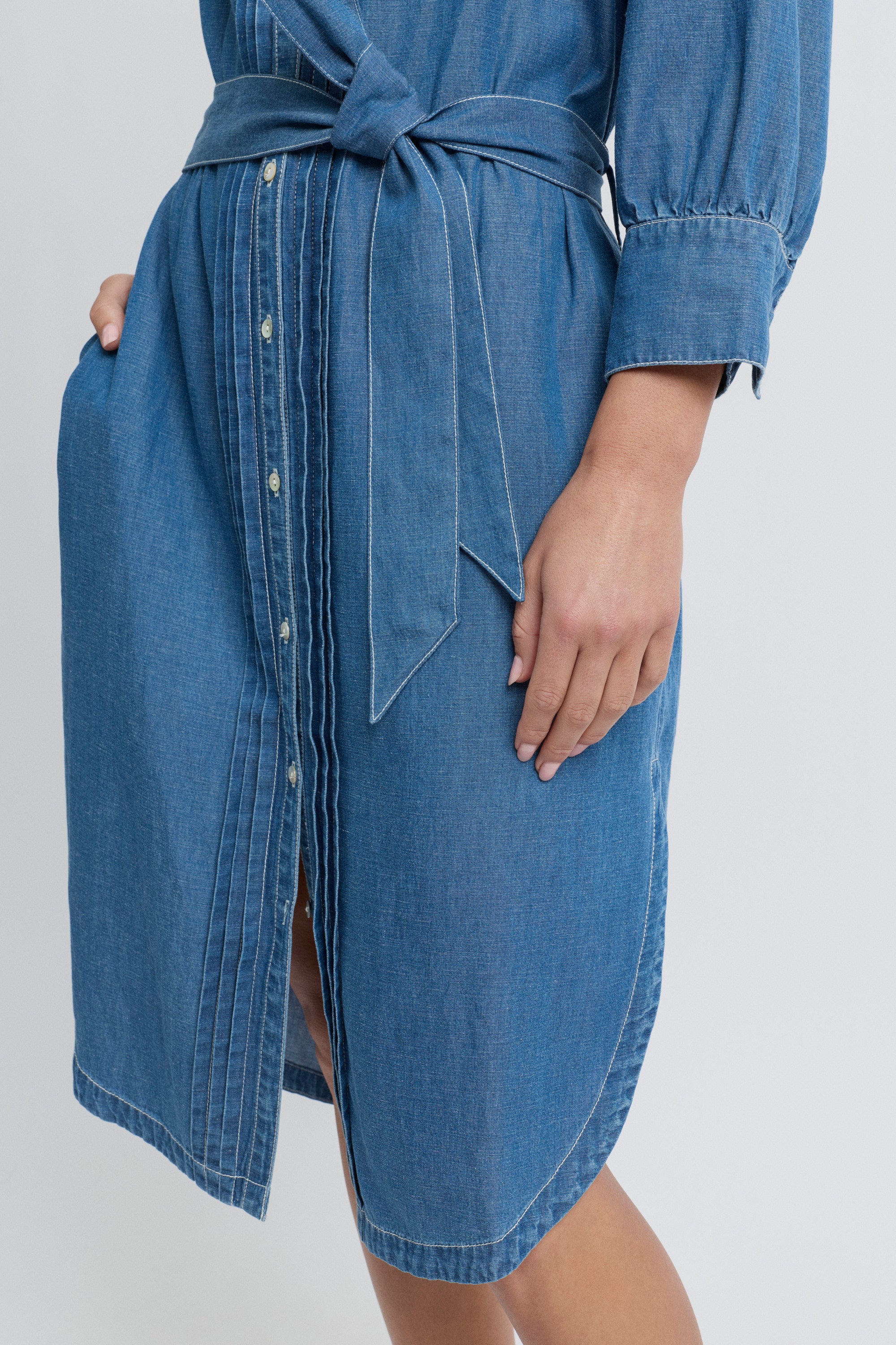 Marseille 3/4 Sleeve Shirt Dress