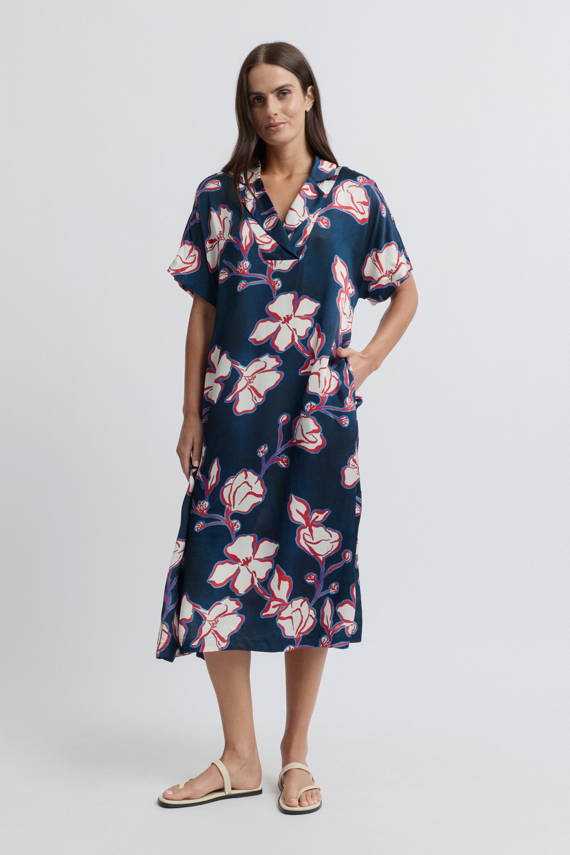 Cannes Large Floral Print Dress