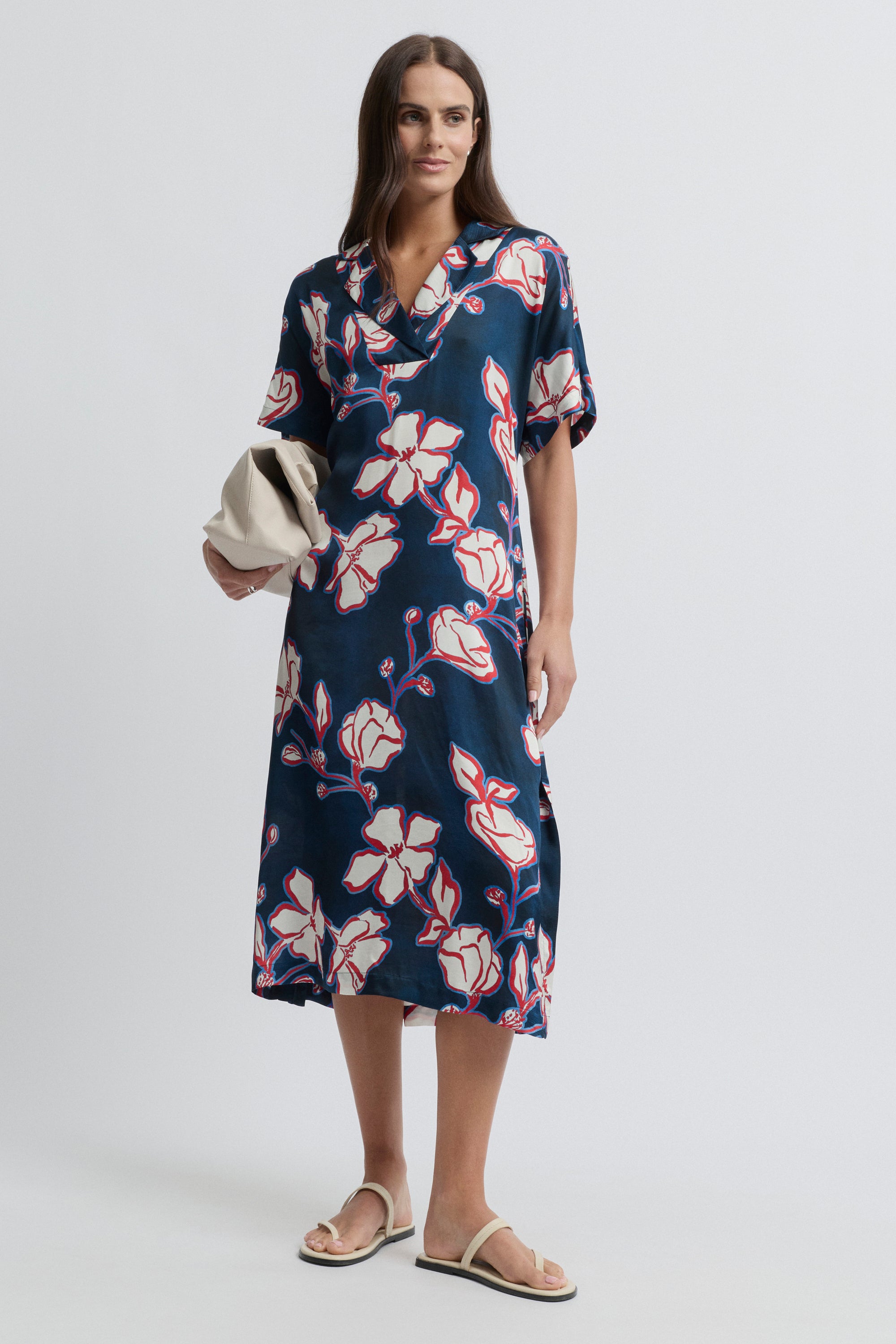 Cannes Large Floral Print Dress