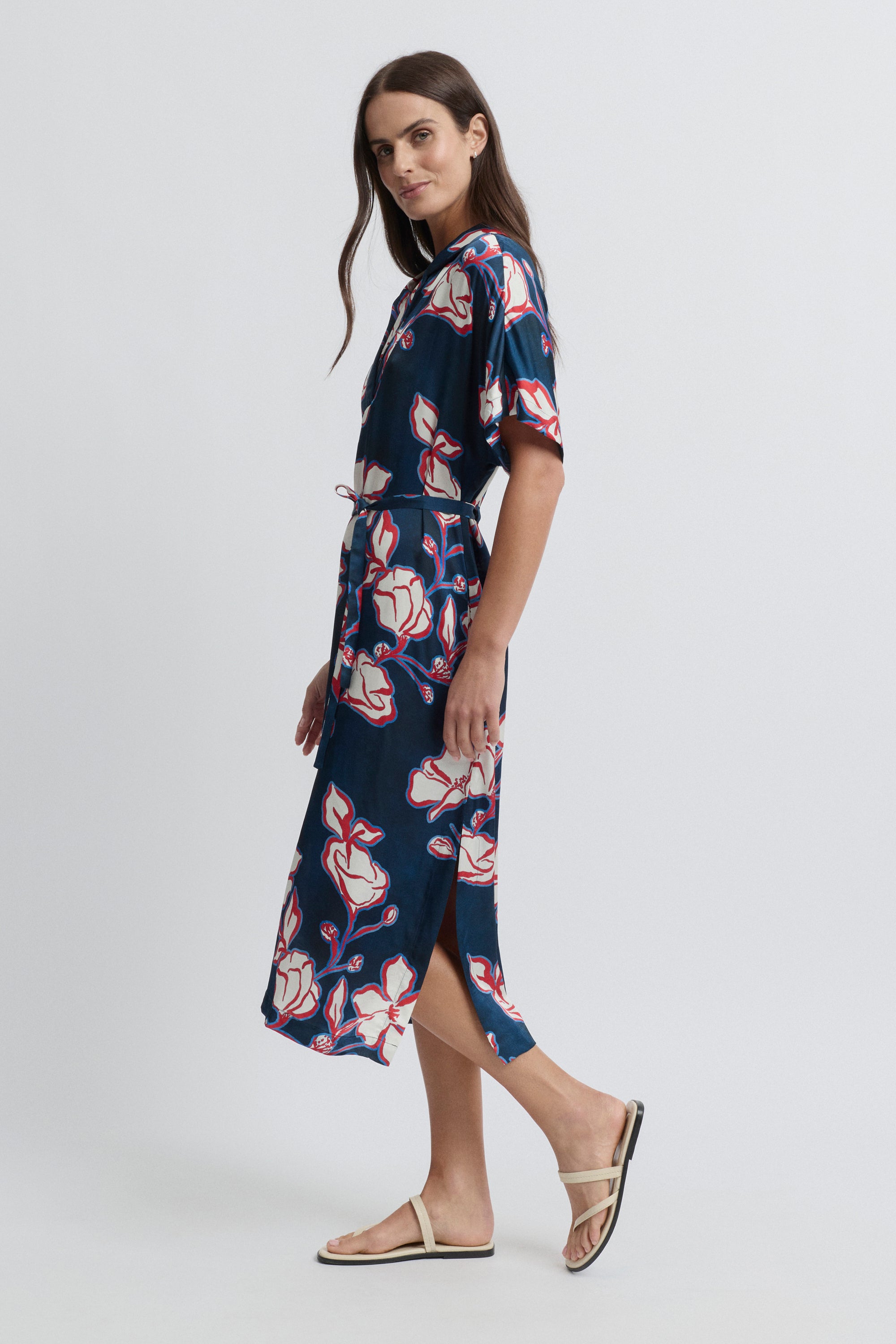 Cannes Large Floral Print Dress