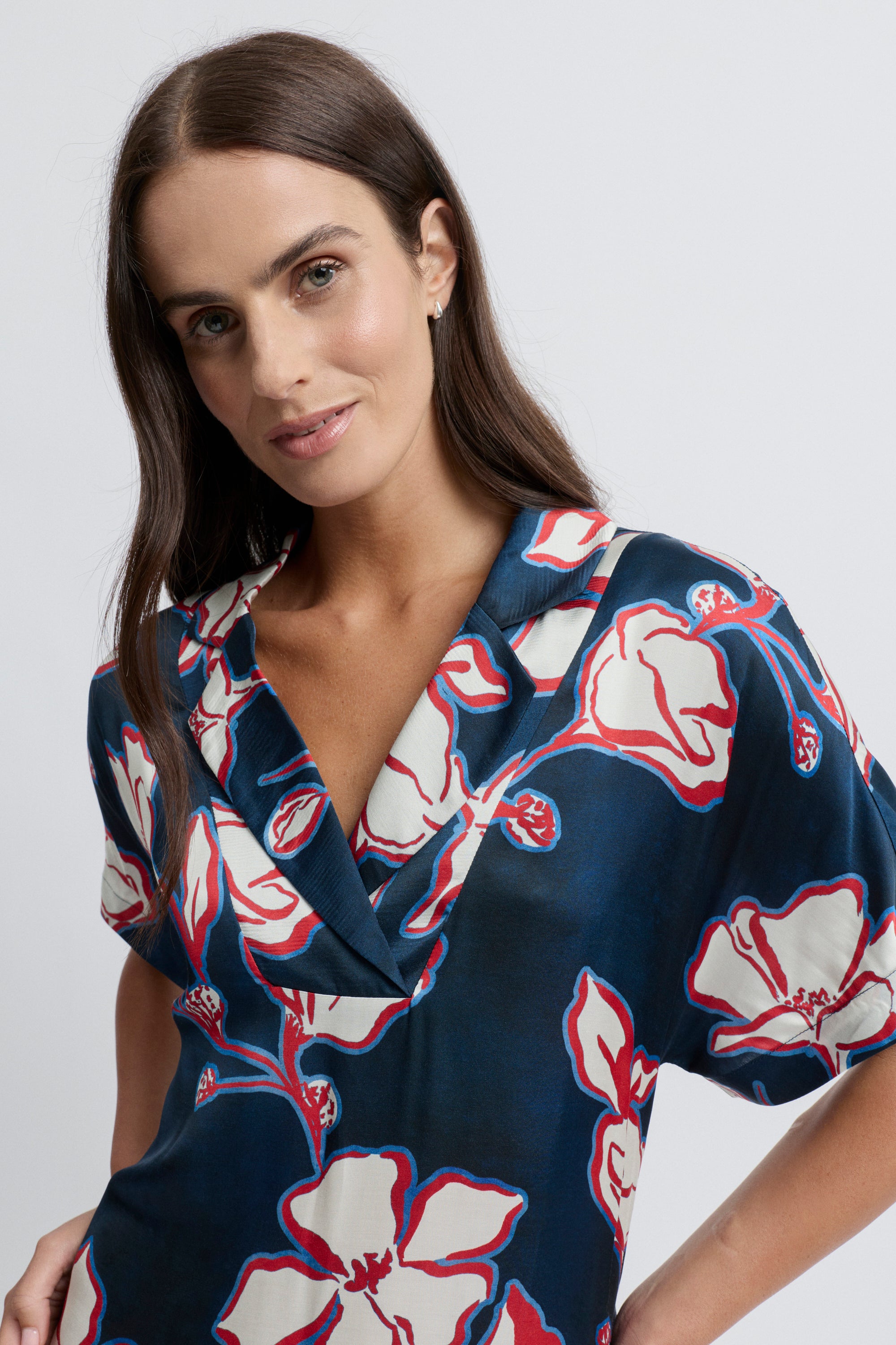 Cannes Large Floral Print Dress