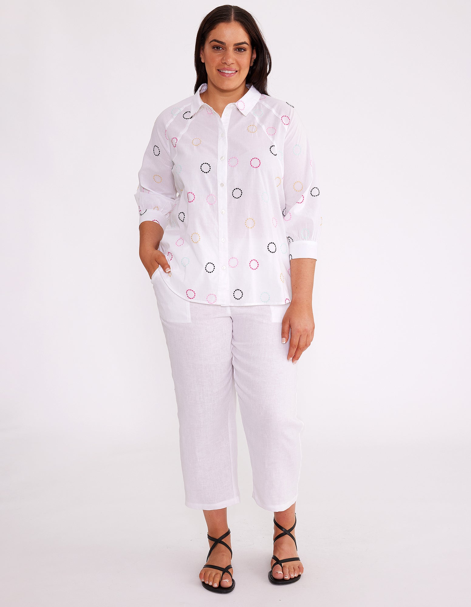 Circle Embroidered Shirt – Yarra Trail & Marco Polo